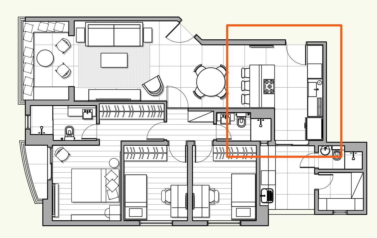 Planta baixa — Apartamento Alto de Pinheiros