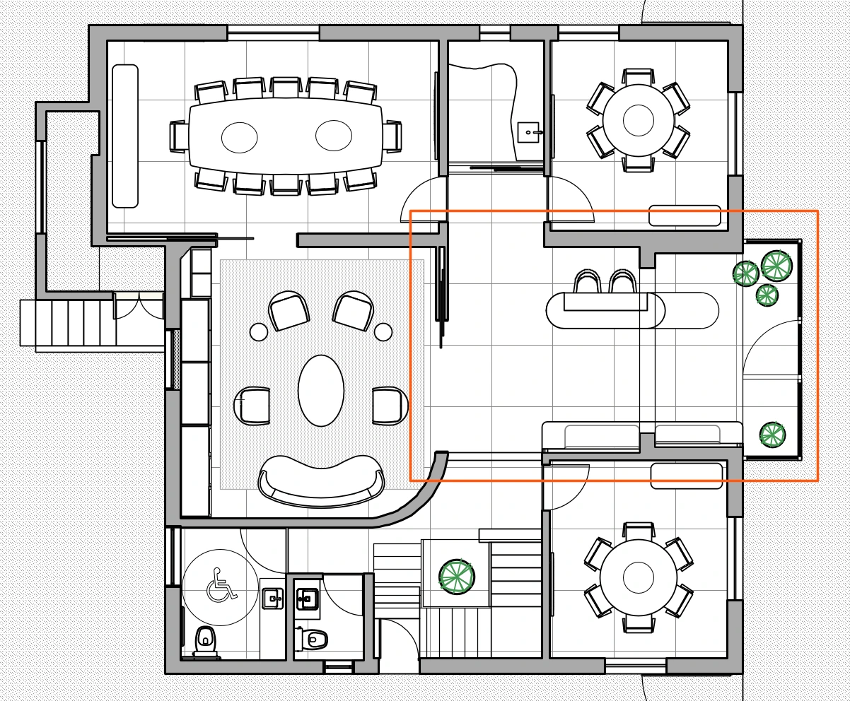 Planta baixa — Escritório 9 de Julho