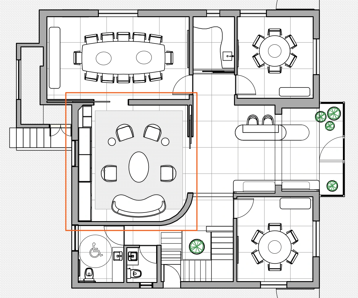 Planta baixa — Escritório Jardim Europa III