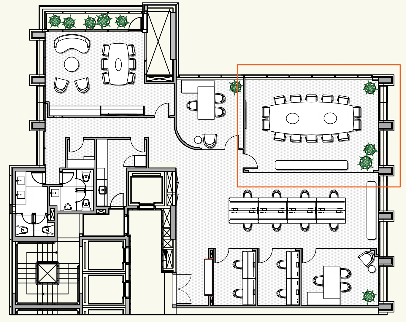 Planta baixa — Escritório Vila Olímpia